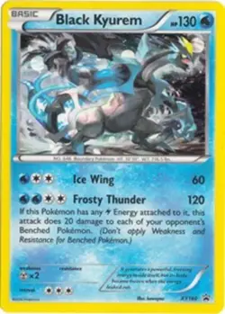 Pokemon - Black Kyurem - XY160 - Evolutions Three Pack Blister Promo - XY - Blac - Image 1