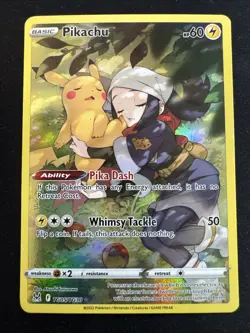 Pikachu TG05/TG30 Holo Art Rare Pokemon TCG Lost Origin LOR 2022 NM English - Image 1