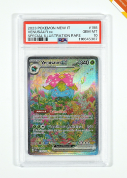 Pokemon PSA 10 Venusaur Ex #198 MEW IT Special Illustration Rare 2023 Italiano - Image 1
