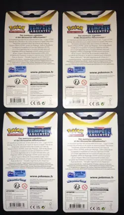 X4 Blisters Pokemon Artset 4 Boosters Tempete Argentee EB12 Neuf Scelle FR - Image 2