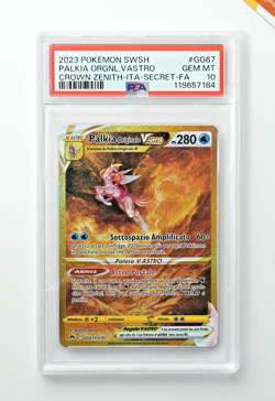Pokemon PSA 10 Palkia Vastro #GG67 Full Art Zenith Regale 2023 Italiano - Image 1