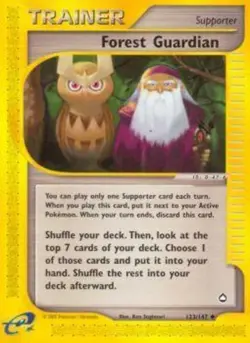 Pokemon - Forest Guardian - 123/147 - Uncommon - Aquapolis - NM - Image 1