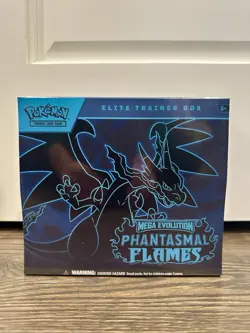 Auc#1 Pokemon Mega Evolution Phantasmal Flames Elite Trainer Box ETB Sealed New - Image 1