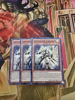 3X Constellar Caduceus (BLVO-EN022) - Super Rare 1st Edition NM Yugioh - Image 1