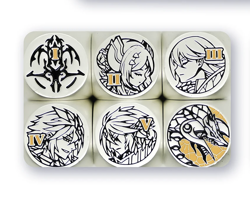 Silver Virtue - Metal Dice X1 - Tales of Ecclesia - Mana Moon Yugioh Tri-Brigade - Image 1