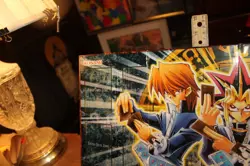 Konami 1996 Yu Gi Oh Play Mat Board Game Screen - Image 5