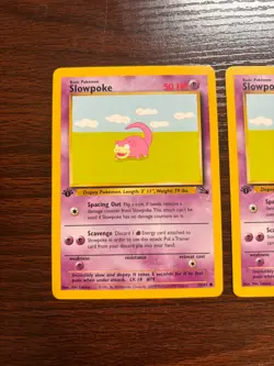 "Slowpoke" - Pokemon TCG Fossil Set - 1st Edition (2 Cards) (55/62) - Image 2