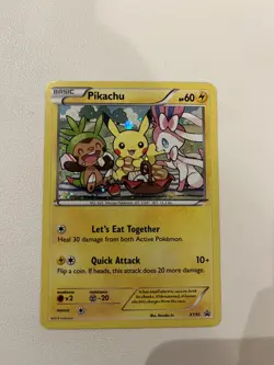 Pokemon Trading Card TCG Pikachu TCG XY95 Black Star Promo Holo Card - Image 1