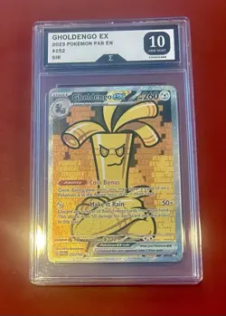 Gholdengo ex 252/182 SV04: Paradox Rift Holo - Sigma Card Grading 10 Gem Mint - Image 1