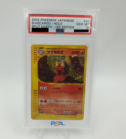 Magcargo 020/088 PSA 10 Holo 2002 1st Edition Split Earth JP Pokemon Card - Image 2