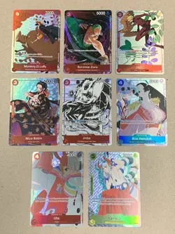 One Piece TCG LOT of 8 Gift Collection 2023 Promo Cards - Luffy Zoro Sanji - NM - Image 1