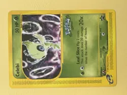 Pokemon 2002 Celebi Rare Black Star Promo Card #50 Ever Movie eReader. NM - Image 1