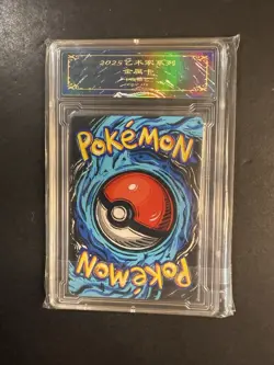 Pokemon Chinese Comic Art card Metal slab Alakazam Full Art Holo Rare TCG Graded - Image 2