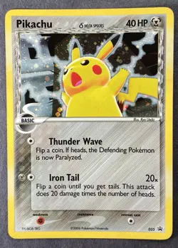 2006 Pokemon Pikachu Black Star Promo 035 Holo Rare Card TCG - Image 1