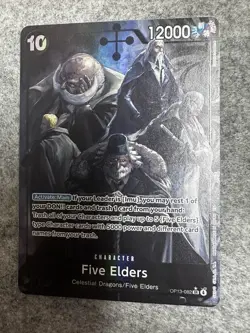One Piece Card Five Elders Carrying on His Will Alternate Art #OP13-082 NM - Image 1