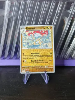 Pokemon TCG Scarlet & Violet 151 Reverse Holo Card Marowak 105/165 - Image 1