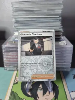 Pokemon TCG Giovanni's Charisma 151 Reverse Holo Card 161/165 - Image 1
