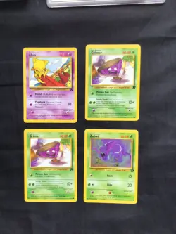 Pokemon Cards: Team Rocket 4 Card Non-Holo Lot - Image 1