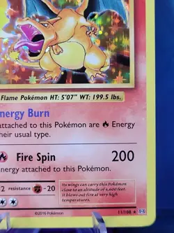 Charizard 11/108 Holo Rare 2016 XY Evolutions Pokemon Trading Card Game | NM - Image 4