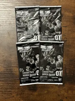 4x Limited Manga Pack Version 01 | Dragon Ball Card Game - Image 1
