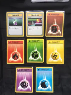 Pokemon Cards: Shadowless Base Set 66 Card Non-Holo Lot - Image 5