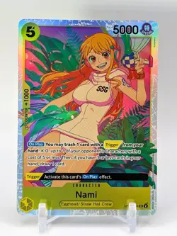 Nami SR OP08-106 ENGLISH NM ONE PIECE Card Game Two Legends - Image 1