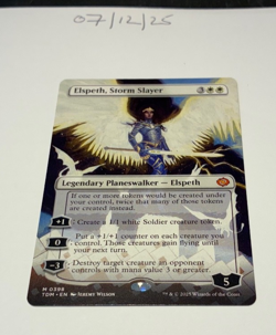Magic the Gathering MTG Elspeth, Storm Slayer B'less Card NM/M Dragonstorm - Image 1