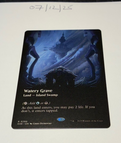 Magic the Gathering MTG Watery Grave x1 Rare Borderless Card NM/M Eternities - Image 1