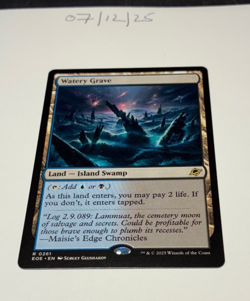 Magic the Gathering MTG Watery Grave x1 Rare Card NM/M Eternities - Image 1
