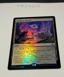 Magic the Gathering MTG Godless Shrine x1 Rare FOIL Card NM/M Eternities - Image 1