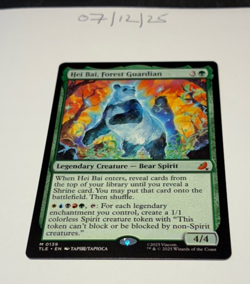 Magic the Gathering MTG Hei Bai, Forest Guardian x1 Mythic Card NM/M Avatar - Image 1