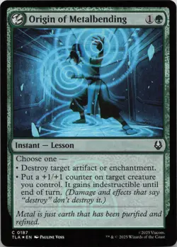 Origin of Metalbending - FOIL - C Avatar: The Last Airbender 187 - MTG - Image 1