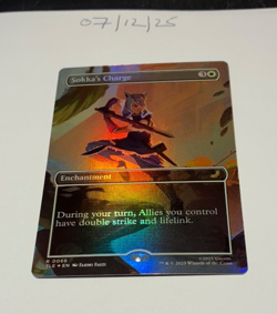 Magic the Gathering MTG Sokka's Charge x1 Rare Borderless FOIL Card NM/M - Image 1