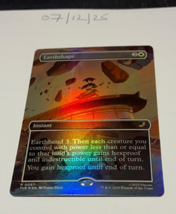 Magic the Gathering MTG Earthshape x1 Rare Borderless FOIL Card NM/M - Image 1