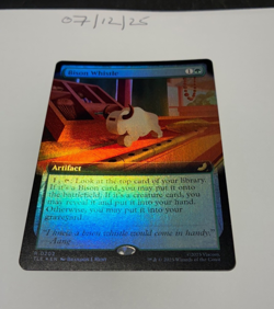Magic the Gathering MTG Bison Whistle x1 Rare Extended FOIL Card NM/M Avatar - Image 1
