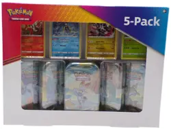 Pokemon TCG 5-Pack Galar Pals Mini Tin Set Evolving Skies & Brillant Stars! - Image 1