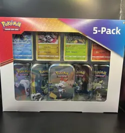 Pokemon TCG Costco 5 Pack Mini Tins Galar Pals Features Evolving skies - Image 1