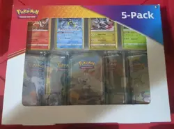 Pokemon TCG 5-Pack Galar Pals Mini Tin Set Evolving Skies & Brillant Stars! - Image 1