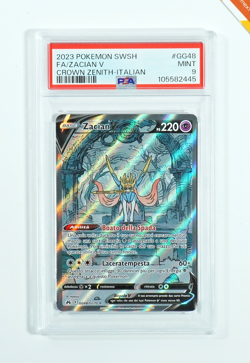 Pokemon PSA 9 Zacian V #GG48 Full Art Zenit Regale 2023 Italiano - Image 1