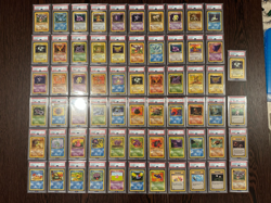 Pokemon TCG Fossil 1st Edition Complete Set 62/62 + Extras - PSA 8 Graded - Image 1