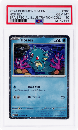 2024 Pokemon Scarlet and Violet Shrouded Fable Horsea PSA 10 - Image 1
