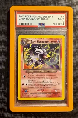 Pokemon Neo Destiny Dark Houndoom Holo Rare PSA 9 Mint - Image 1