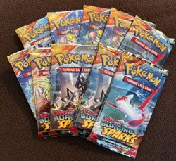 SURGING SPARKS Pokemon Booster Pack Lot / Bundle New Sealed 🪩 10 Packs 🪩 - Image 1