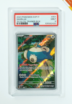 Pokemon PSA 9 Snorlax #051 SVP IT Elite Trainer Box Promo 2023 Italiano - Image 1