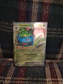 Pokemon TCG Venusaur EX Holo Double Rare Stellar Crown 001/142 NM/M Condition - Image 1