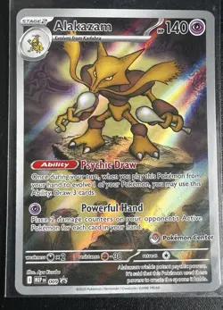 Alakazam 009 Pokemon Center Stamp Black Star Promo - Image 1