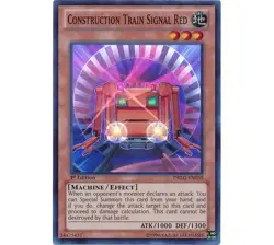 Yugioh - Construction Train Signal Red (Super Rare) (1st Edition) - DRLG-EN038 P - Image 1