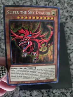Yu-Gi-Oh! ***SECRET*** Pharoah Rare Slifer the Sky Dragon KICO-EN063 1st Edition - Image 5