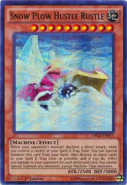 Snow Plow Hustle Rustle - DRL3-EN071 - Ultra Rare - 1st Edition - Lightly Played - Image 1