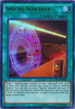 Special Schedule - DRL3-EN073 - Ultra Rare - 1st Edition - Lightly Played - Image 1